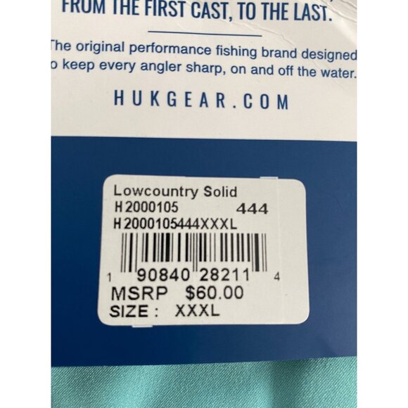 Huk Lowcountry 6" Performance Men’s XXXL Fishing Shorts Seafoam Green NWT Chino - Picture 6 of 16